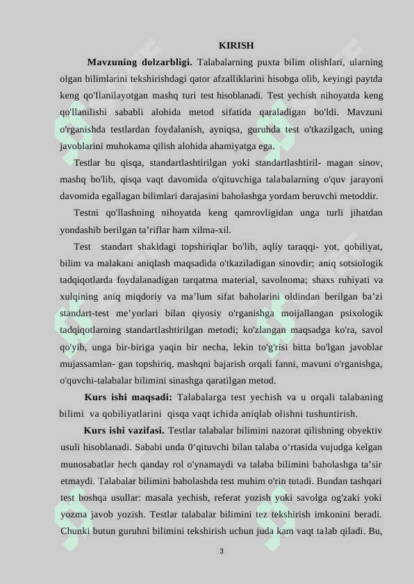 Ta'lim menejmentini o'qitishda ijodiy testlardan foydalanish metodikasi 3