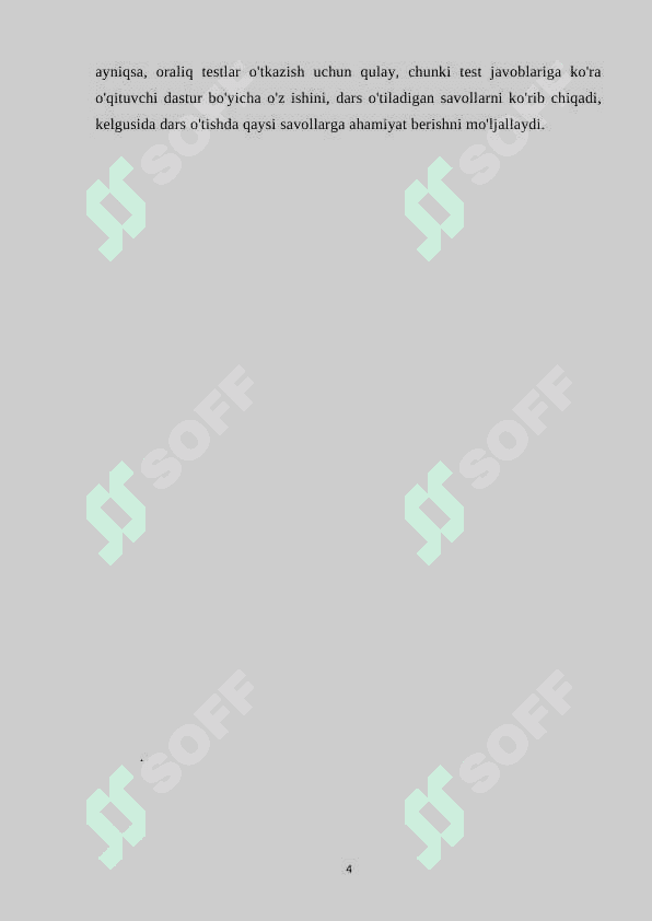 Ta'lim menejmentini o'qitishda ijodiy testlardan foydalanish metodikasi 4