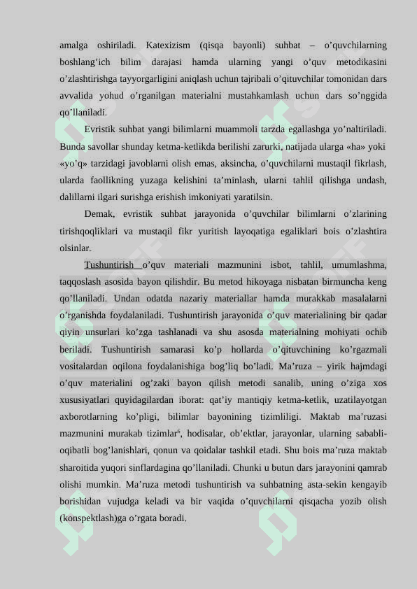 Ta'lim menejmentini  o'qitishda og'zaki metodlaridan foydalanish 8