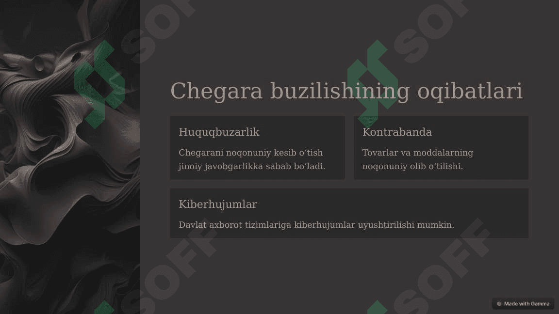 Chegara dahlsizligi 4