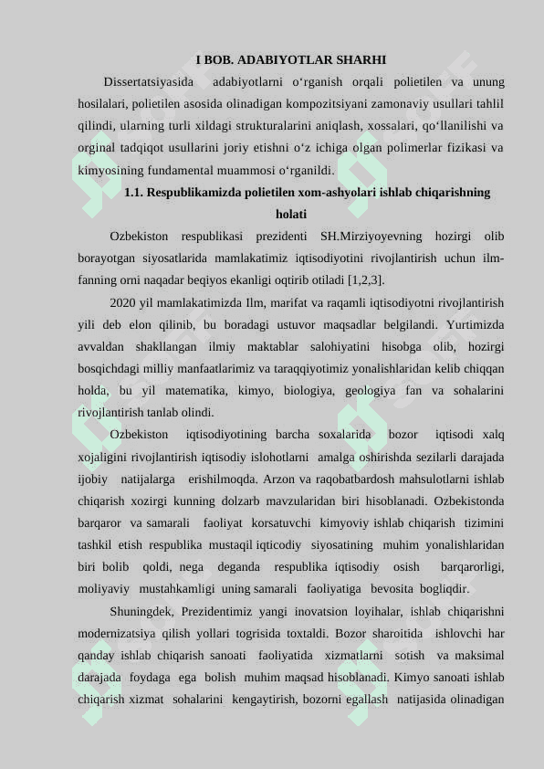 Polietilen asosida olingan materiallarning fizik mexanik xossalarini yaxshilash usullarini takomillashtirish hisobot 7