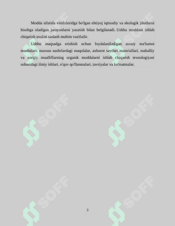 Asetilendan vinilxlorid olish texnologiyasining issiqlik texnik hisobi 3