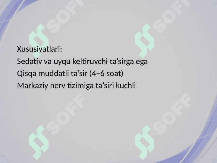 Antigistamin guruh preparatlarining klinik farmakologiyasi 4