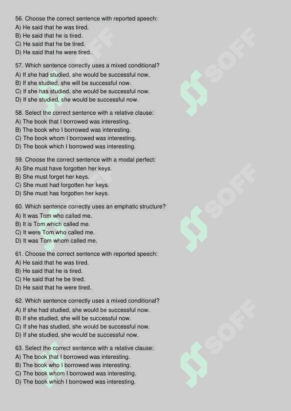 Ingliz tili test 8
