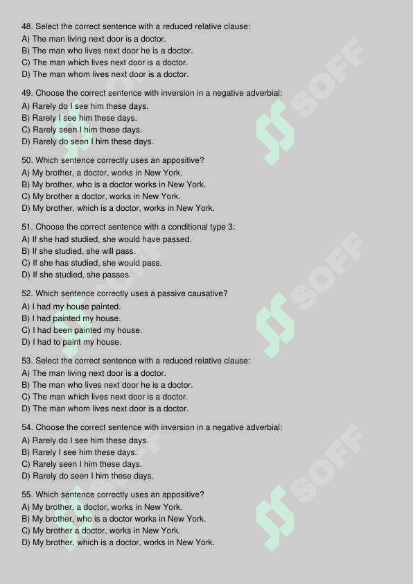 Ingliz tili test 7