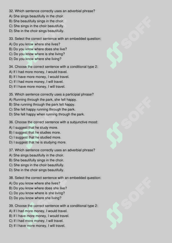 Ingliz tili test 5