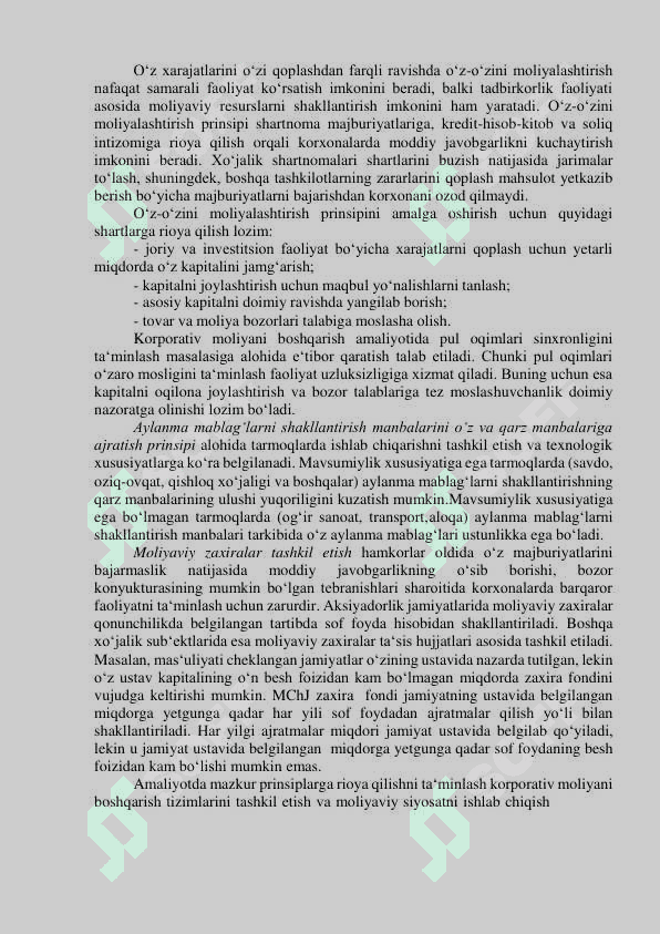 Moliya va korporativ siyosat 3