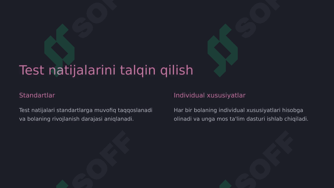 Bolaning maktabga tayyorgarligining psixodiagnostikasi 8