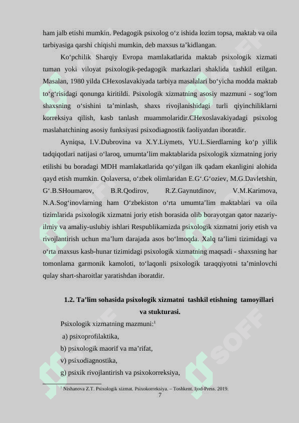 Ta’lim tizimida psixologik xizmatning yevropa tajribasi 8