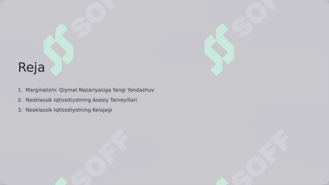 NEOKLASSIK IQTISODIY MAKTABLAR. 2