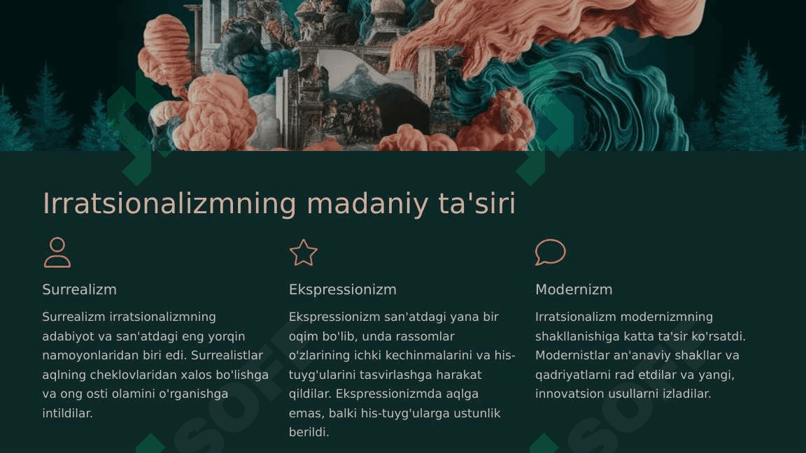 G'ARBIY YEVROPA MAMLAKATLARIDA IRRATSIONALIZM 8