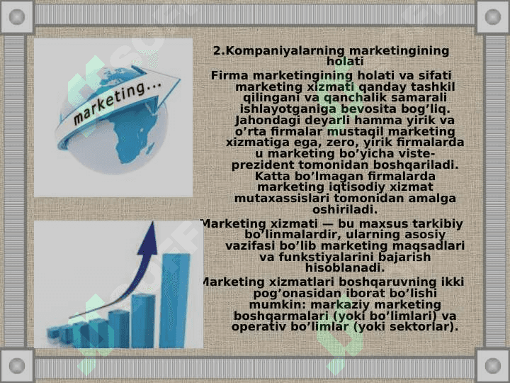 kompaniyalarning marketing tahlili 6