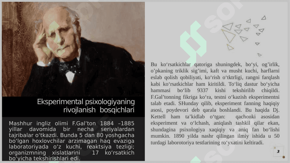 Eksperimental psixologiya: tushuncha tarixi 3