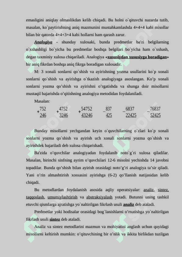 Boshlang`ich sinflarda matematika o`qitish metodlari va ularning kilassifikatsiyasi 8