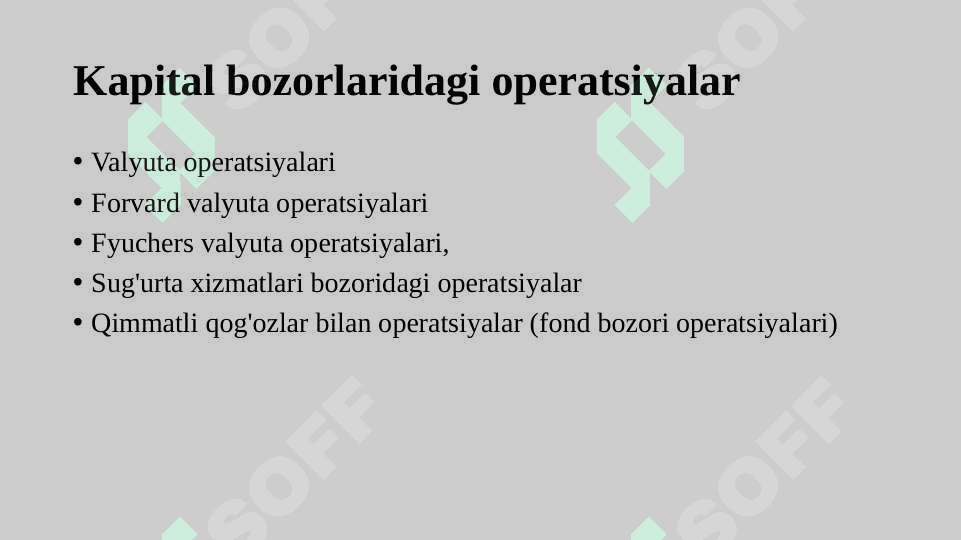 Kapital bozori va uni tashkil etish 6