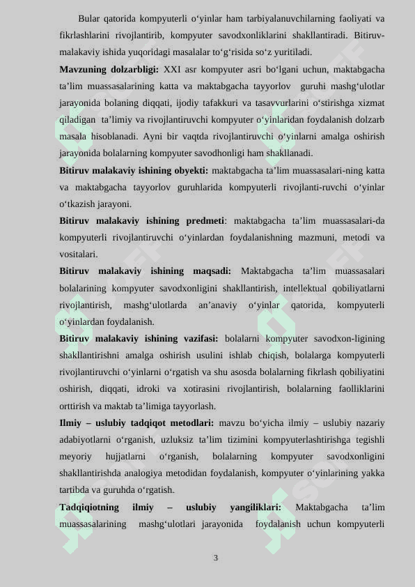 Maktabgacha ta’lim muassasalarida kompyuterli rivojlantiruvchi o‘yinlardan foydalanish  metodikasi 3