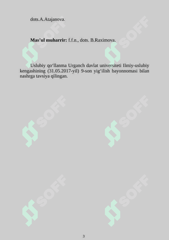 Maktabgacha ta’lim yo‘nalishi talabalari uchun uslubiy majmua 3