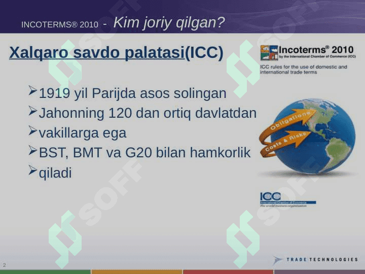 Xalqaro savdoning professional normalari 2