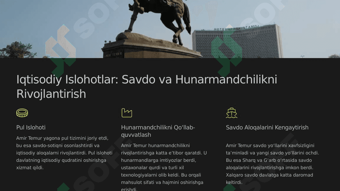 Amir Temurning markazlashgan davlatni yaratishi 4