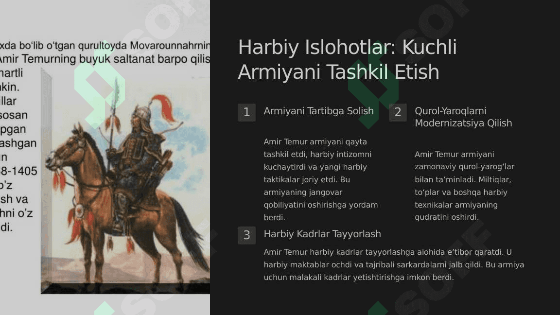 Amir Temurning markazlashgan davlatni yaratishi 5