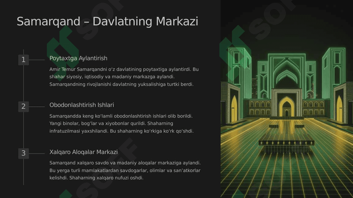 Amir Temurning markazlashgan davlatni yaratishi 7