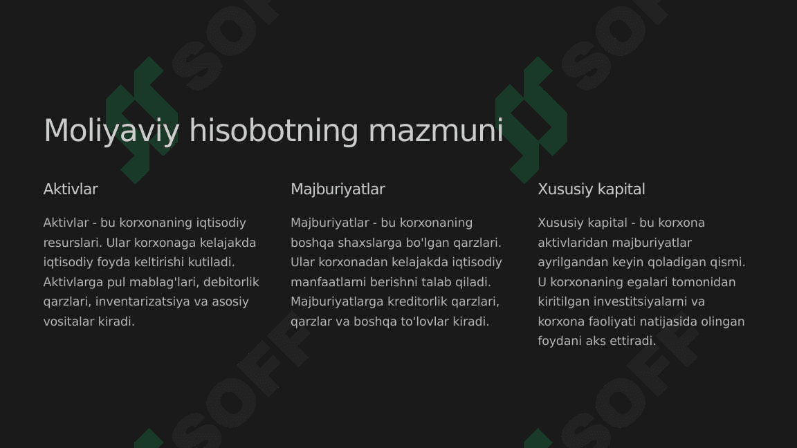 Moliyaviy hisobot: mazmuni, funksiyalari va turlari 3
