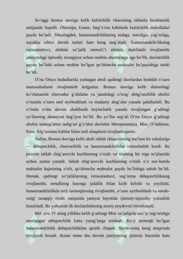 O’zbekiston xududidagi dastlabki                        davlatlar. 3