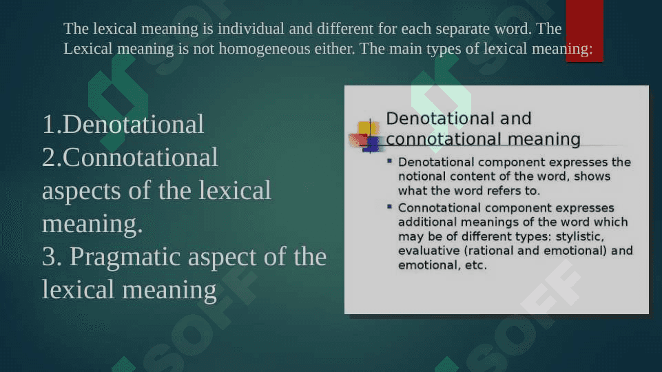 Types of meaning 3