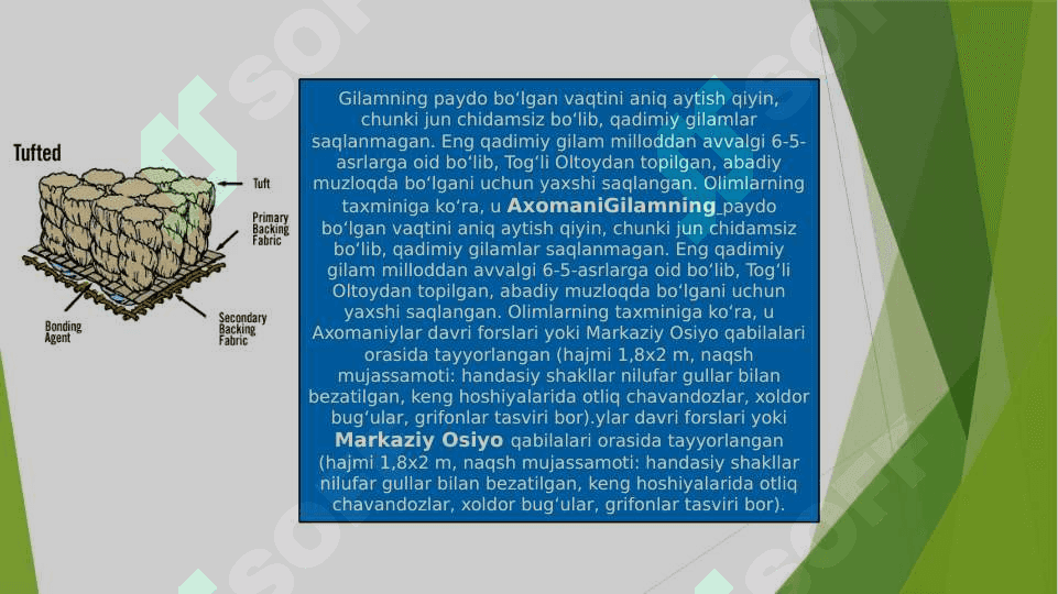 Gilam va savat toʻqish sanʼati 4
