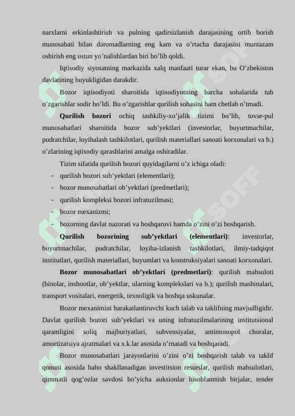 kapital qurilishda iqtisodiy islohotlarni chuqurlashtirishning asosiy  yo’nalishlari va muammolari 2