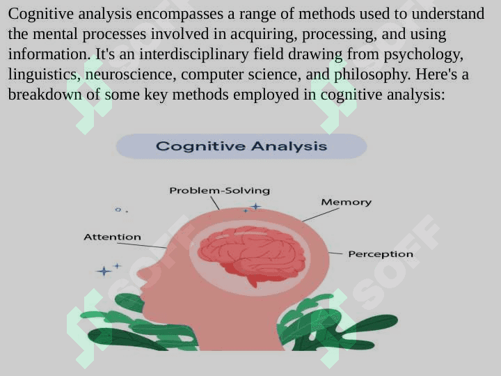 Methods of cognitive analysis 3