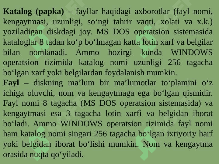 Operatsion tizimlar 4