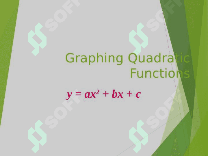 Quadratic functions 3