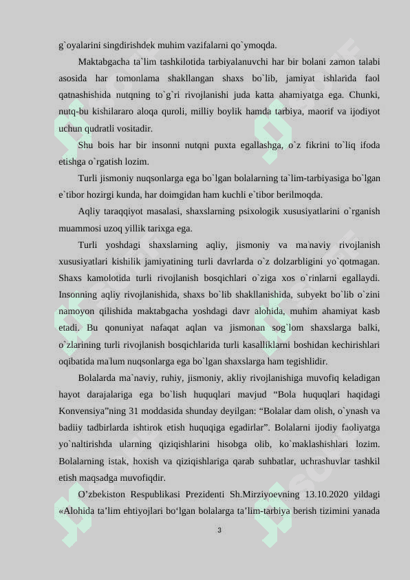 Nutq nuqsonlariga ega bo’lgan bolalarni ritmik musiqa yordamida tarbiyalashning ilmiy-nazariy asosi 3