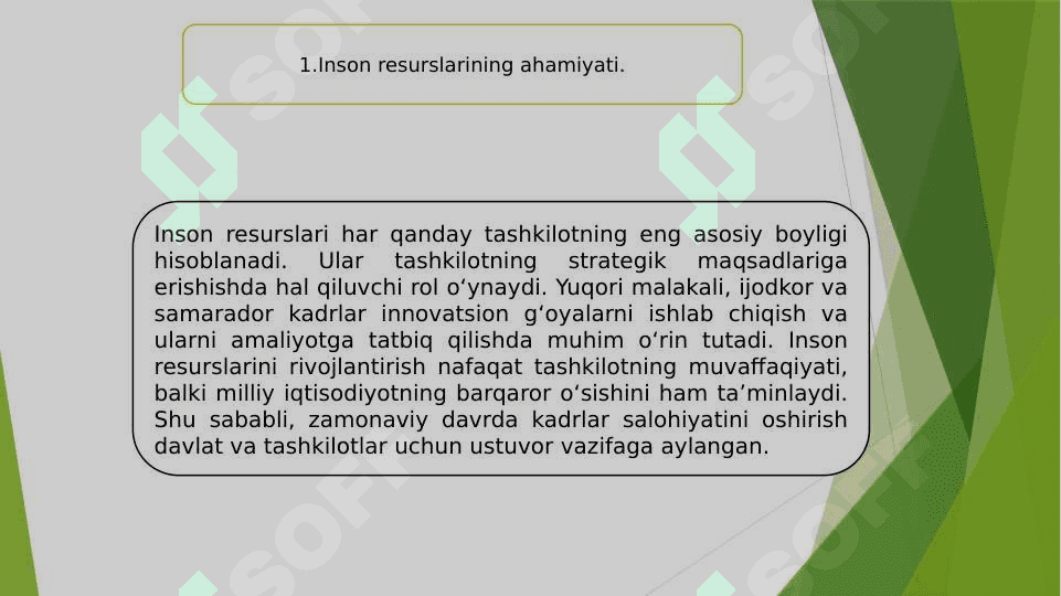 Inson resurslarini rivojlantirishning innovatsion yo’llari 2