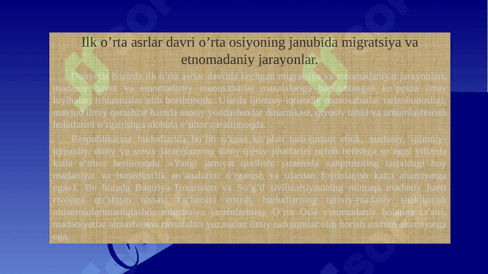 O'rta Osiyoning bronza va ilk temir davri ko'chmanchi chorvador xalqlari madaniyati 3