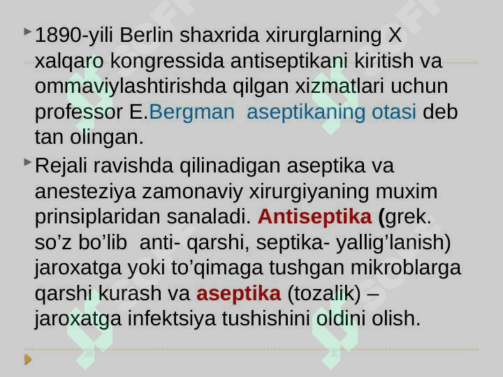 Antiseptika va Aseptika asoslari 5