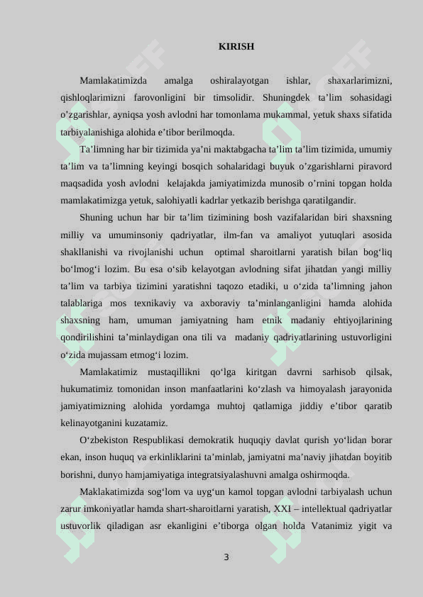 ALALIYANI O’RGANISH HOLATI VA  UNING BELGILARINI NAMOYON BO’LISHI 3