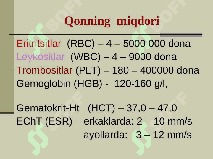 QON  TOMIR  VA  LIMFA  TIZIMI 8