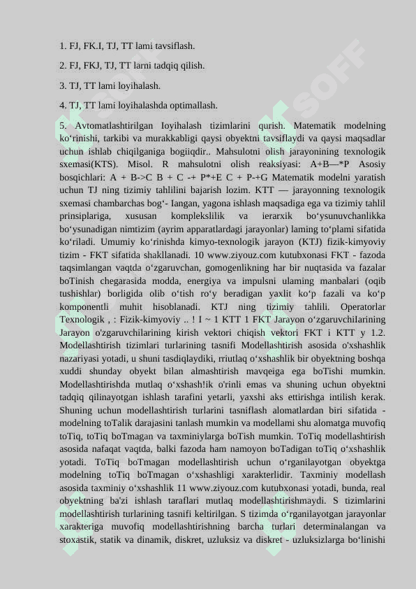 Adsorbsiya jarayonini matematik modellashtirish 5