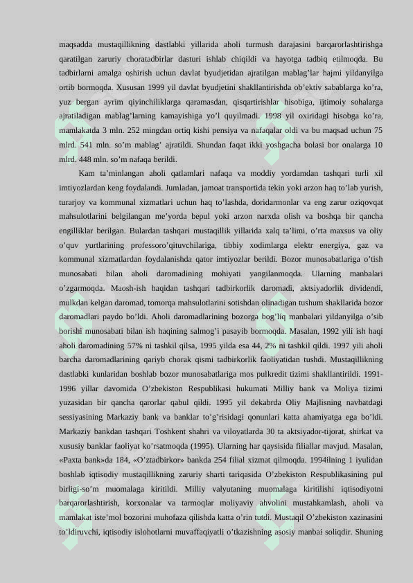O’zbekiston Respublikasidagi ijtimoiy o’zgarishlar 2