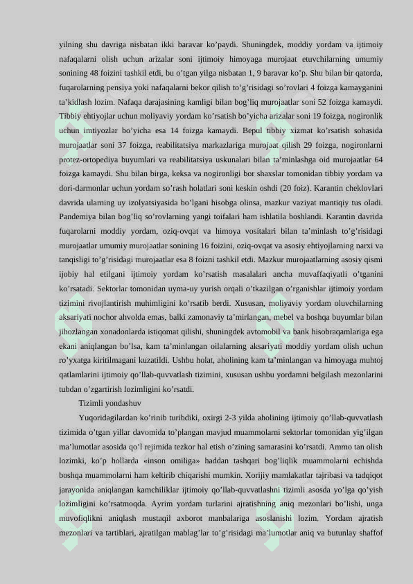 O’zbekiston Respublikasidagi ijtimoiy o’zgarishlar 8