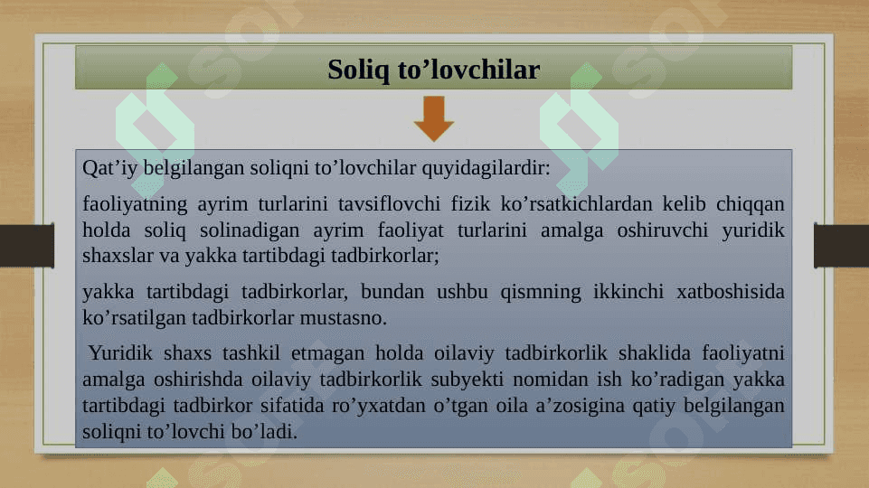 QAT’IY BELGILANGAN SOLIQ 4