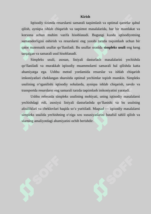 Iqtisodiy masalalarni simpleks usulda yechish 3