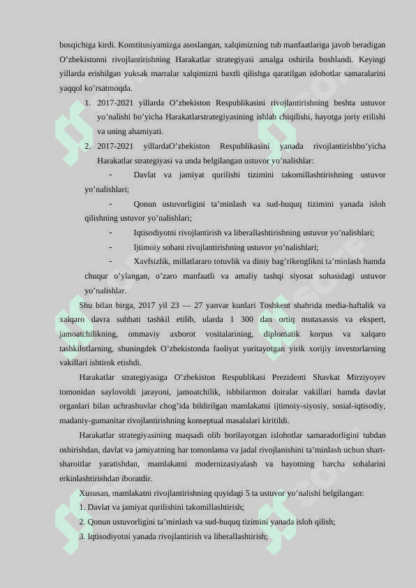 Yangilanayotgan O’zbekiston: milliy tiklanishdan – milliy yuksalish sari 3