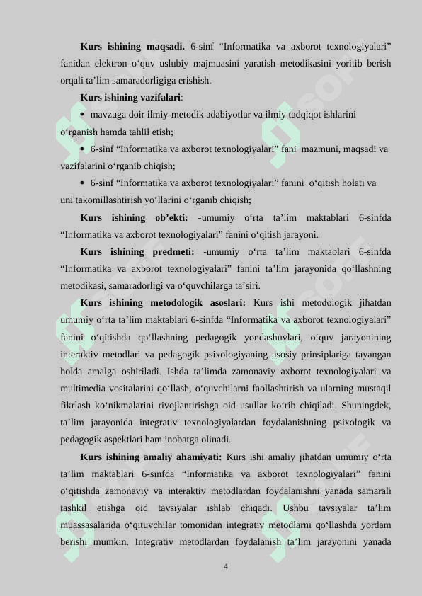 ELEKTRON OʻQUV-USLUBIY MAJMUA YARATISH METODIKASI 4