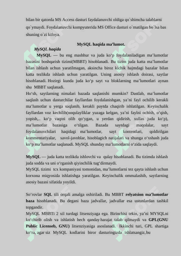 Internet do’kon ma’lumotlar bazasini PHP va MySQL da ishlash. 7