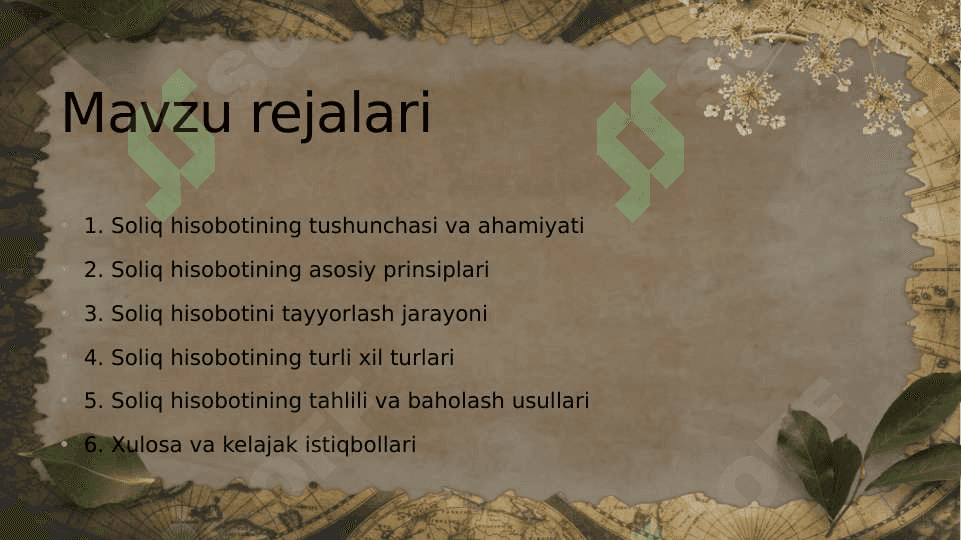 Soliq hisobotining nazariy asoslari taqdimot prezintatsiya 2