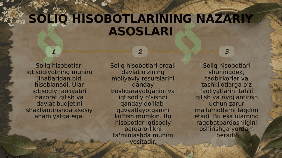 Soliq hisobotining nazariy asoslari taqdimot prezintatsiya 6
