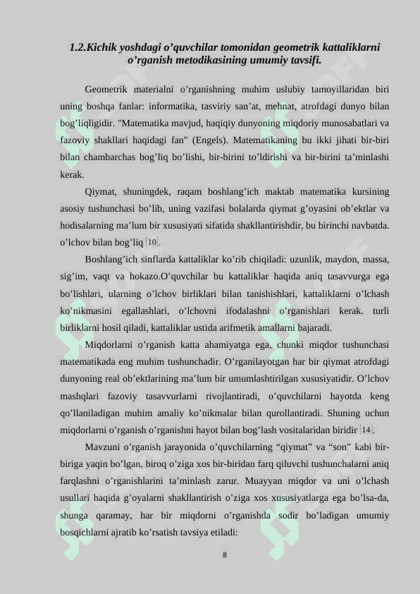 KO‘PYOQ MODELLARI VA ULARNING ELEMENTLAR 8
